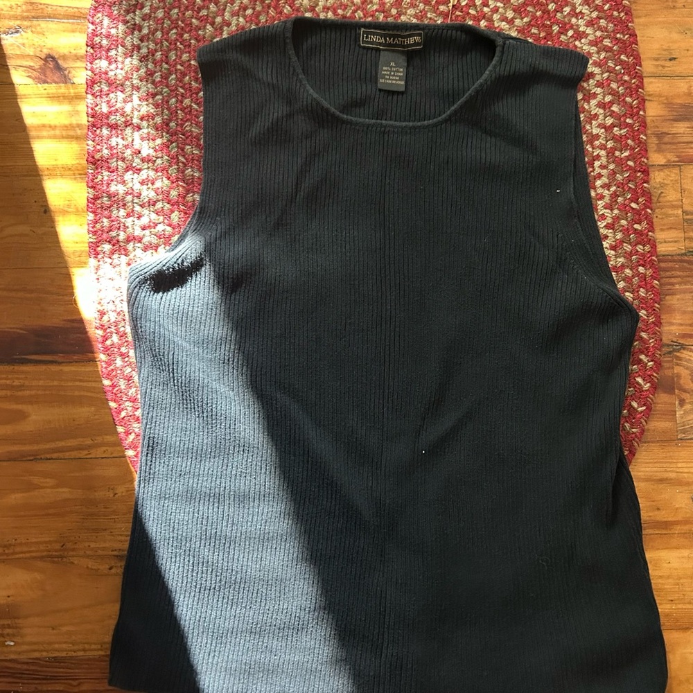 90s Black Tank Top